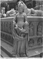 Nantes, Kathedrale St. Peter und St. Paul, Grabmal von Franz II., Herzog der Bretagne und Marguerite de Foix, Detail der Tapferkeit, 1502-07